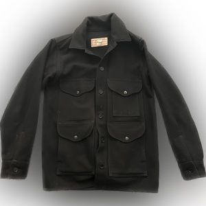 FILSON Wool Mackinaw Cruiser jacket Size 36 Black